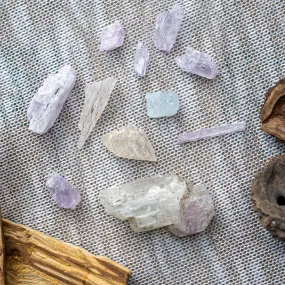 Rough Kunzite and Hiddenite ~ 30 gram Set ~ Mine Run Pakistan