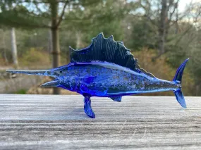 Sailfish Figurine with Cremation Ash