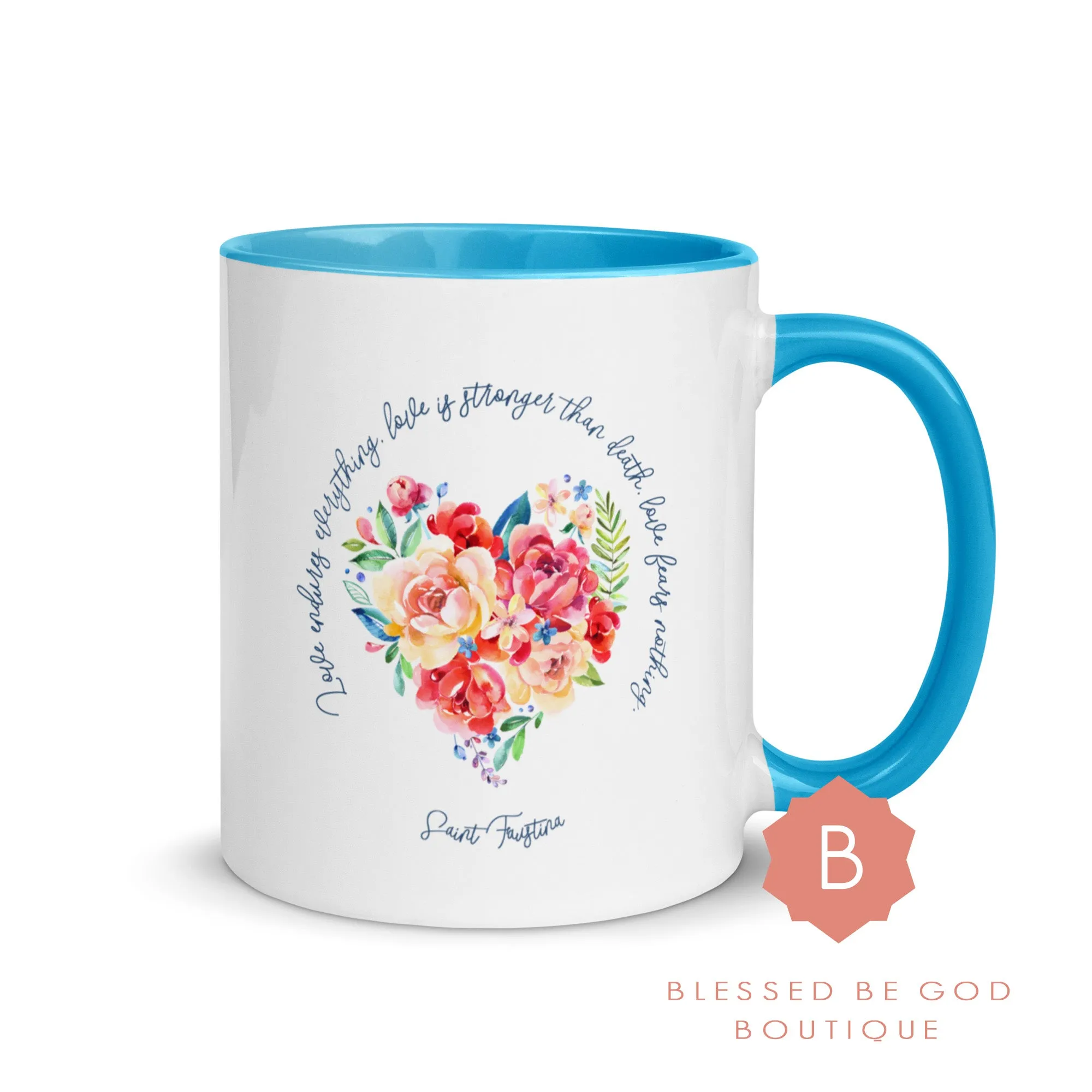 Saint Faustina Catholic Mug, 11oz