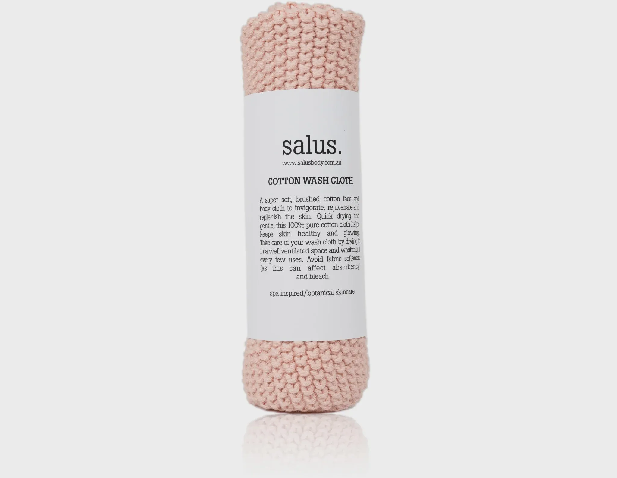 Salus Cotton Wash Cloth - Pink