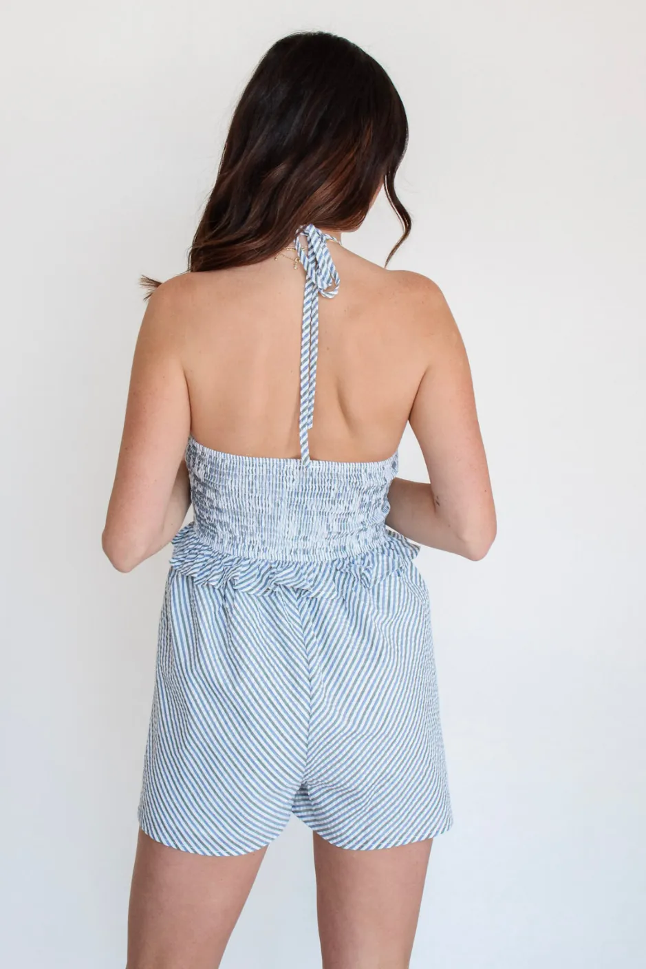 Seascape Ruffle Romper