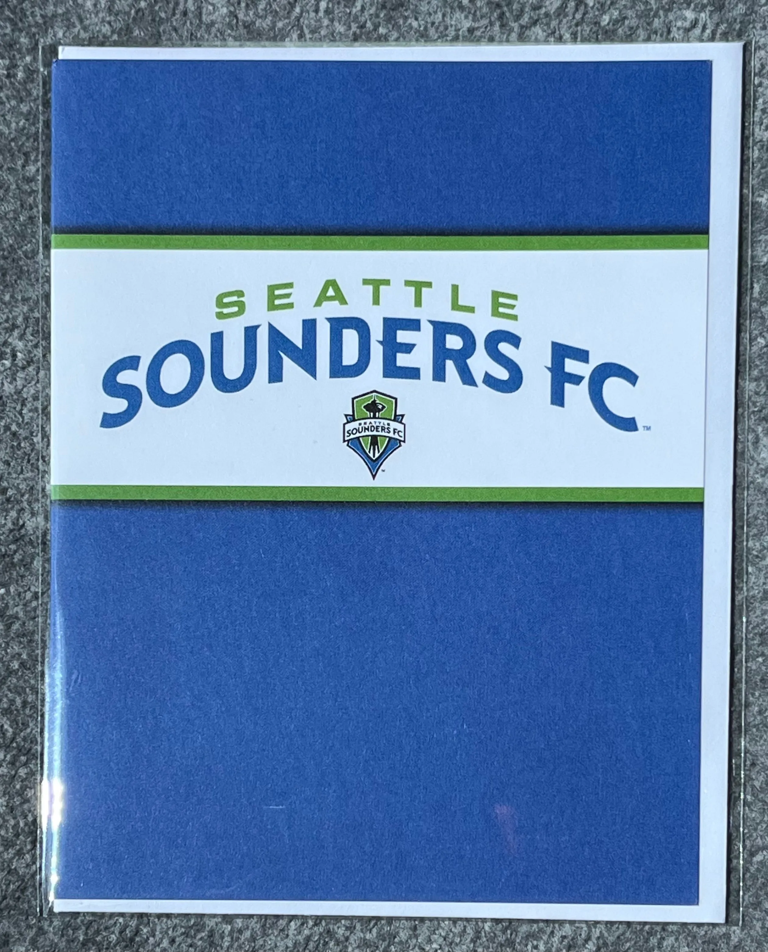 Seattle Sounders Simple Blank Card