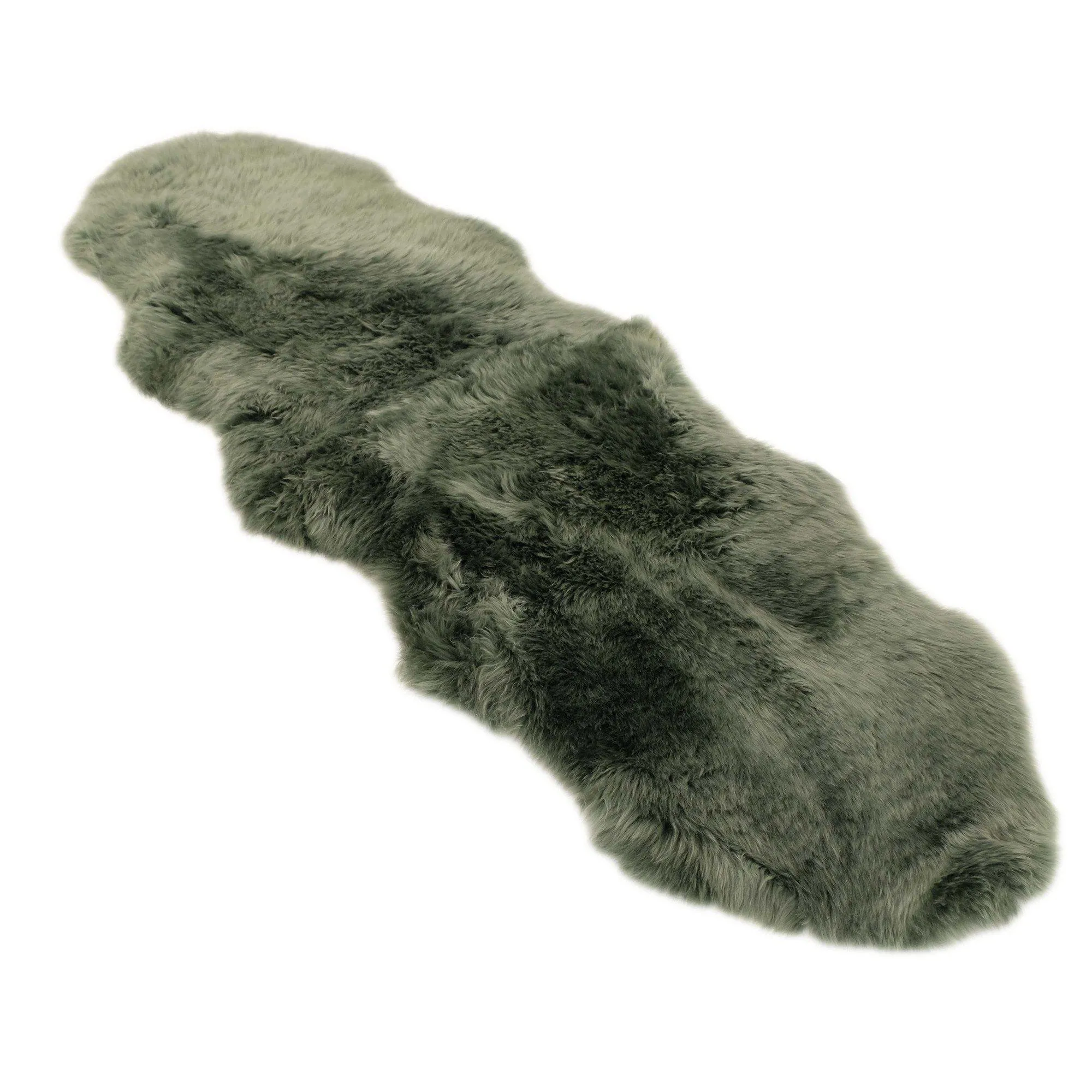 Sheepskin Rug - Green Tea - Double Length (180 X 65 cm) - Long Wool Australian Merino Sheepskin