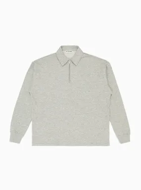 SOHY Quarter Zip Polo Shirt Grey