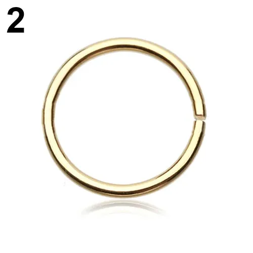 Steel Thin Small Hoop Nose Ring