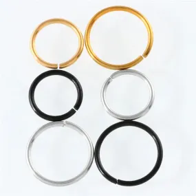 Steel Thin Small Hoop Nose Ring