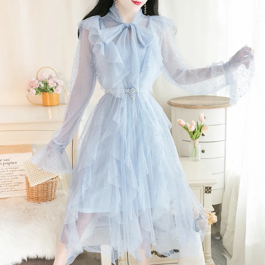 Sweet Net Yarn Dress AD12523