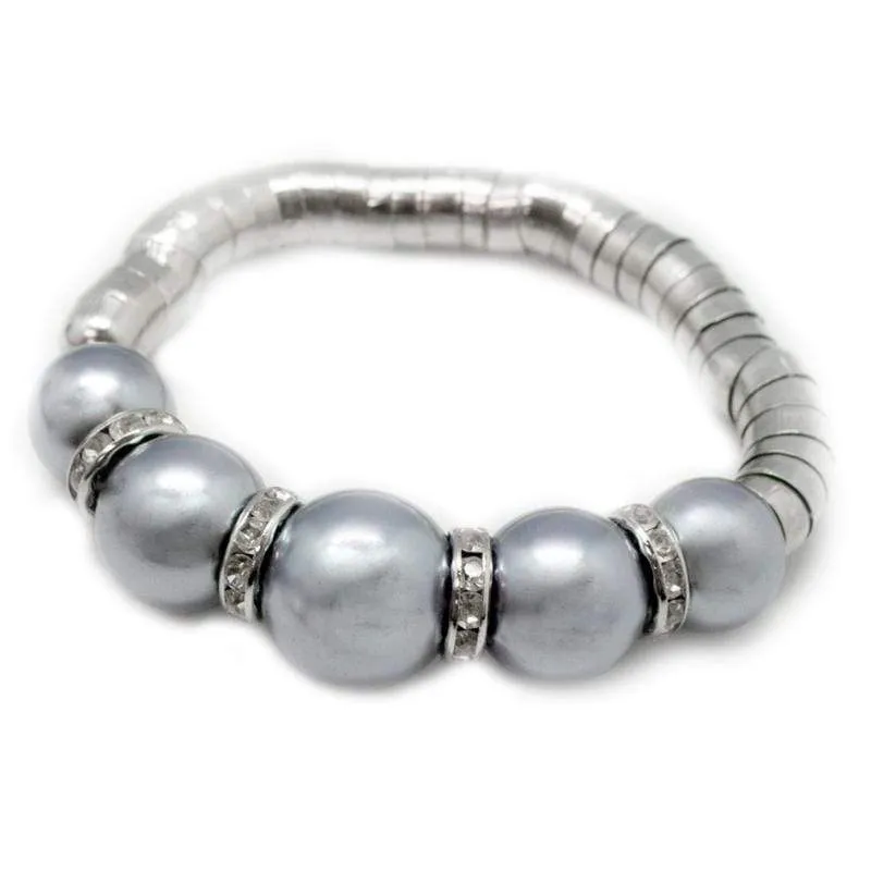 The Muse Silver Stretchy Bracelet