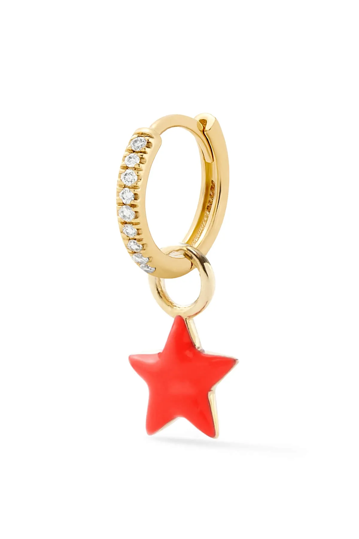 Tiny Star Huggie - In Stock