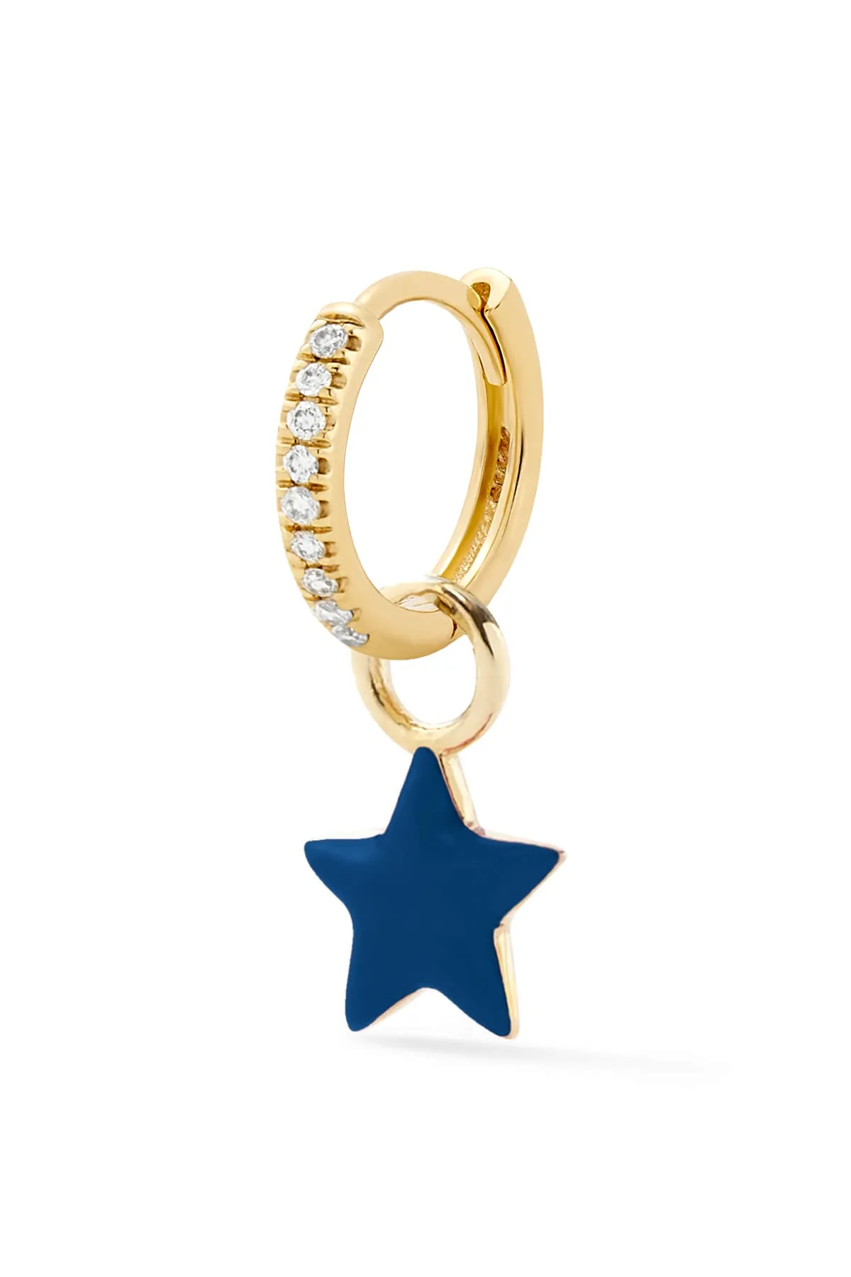 Tiny Star Huggie - In Stock