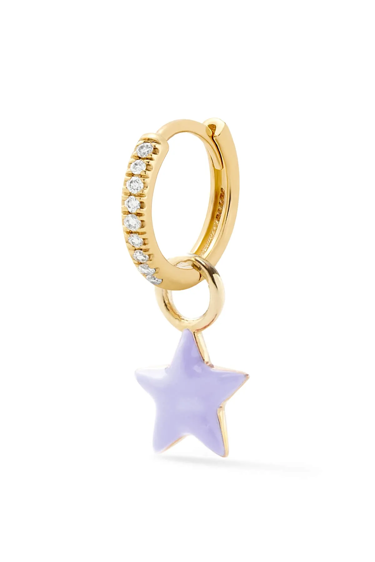 Tiny Star Huggie - In Stock