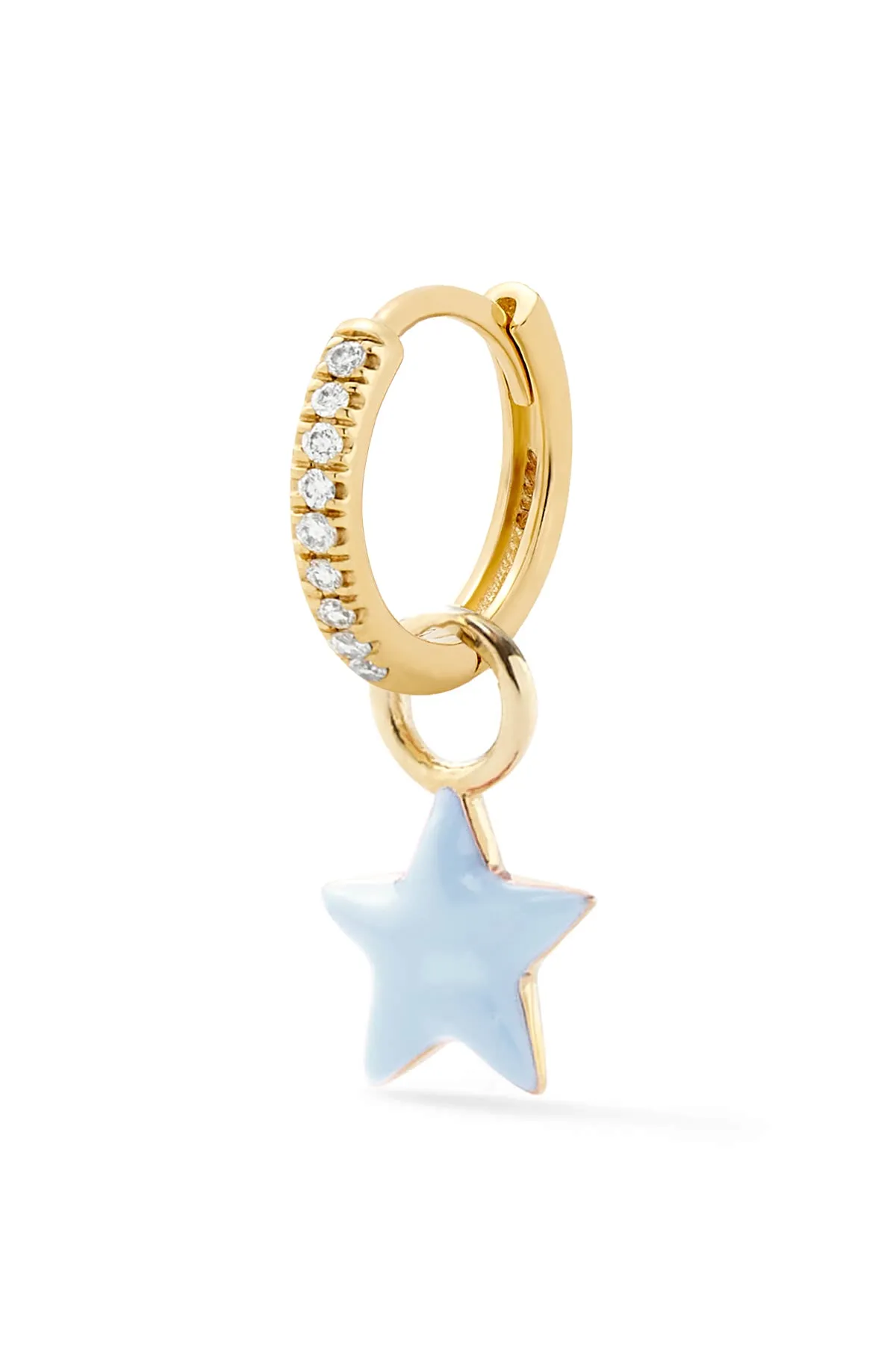 Tiny Star Huggie - In Stock