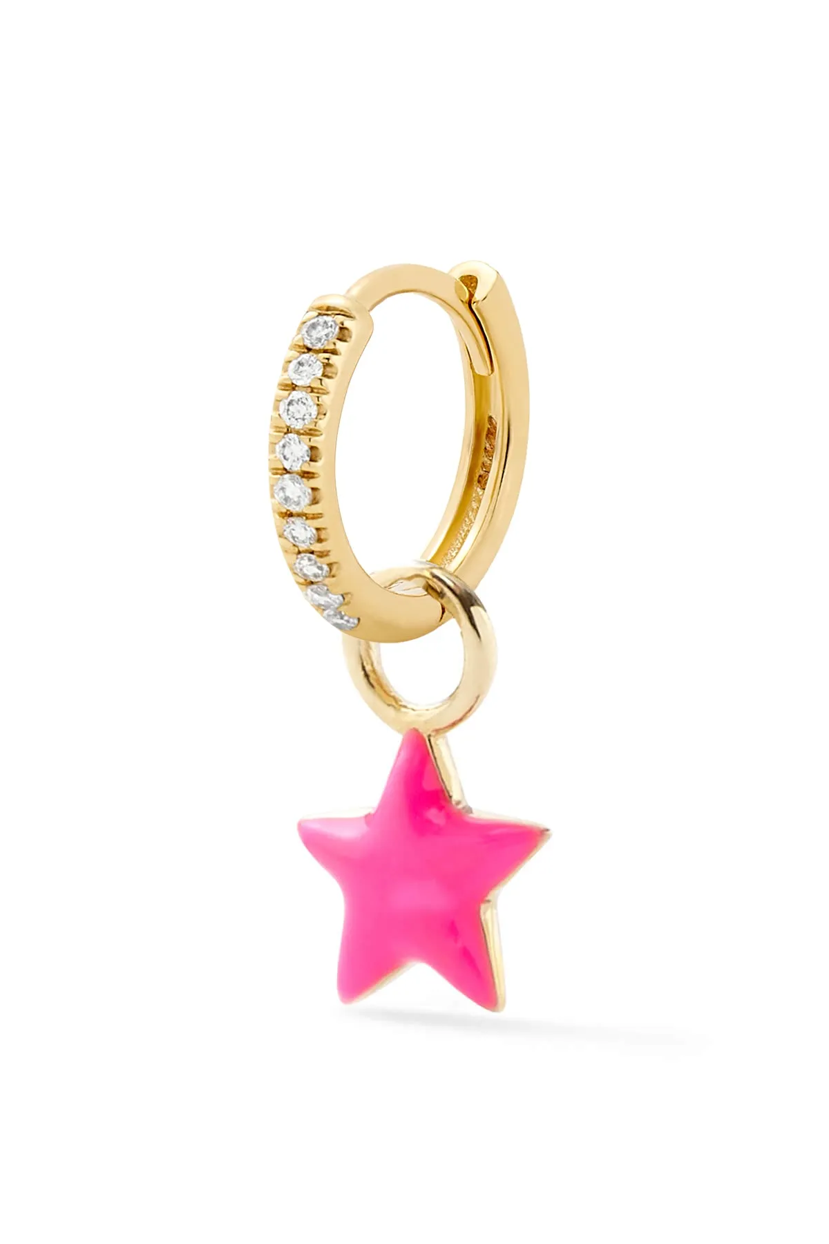 Tiny Star Huggie - In Stock