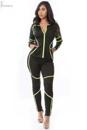 Two Piece Pants Set Womens Active