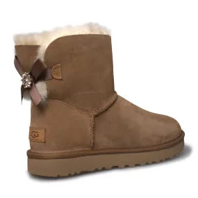 UGG Mini Bailey Brooch Chestnut Boots - Women's