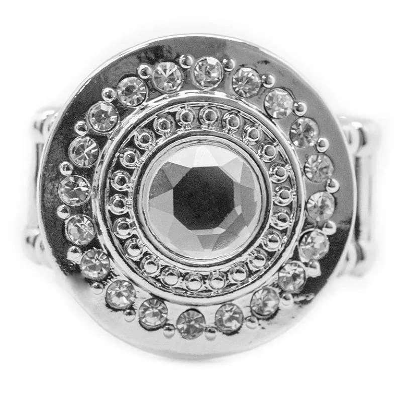 Upstate Style White Rhinestone Ring