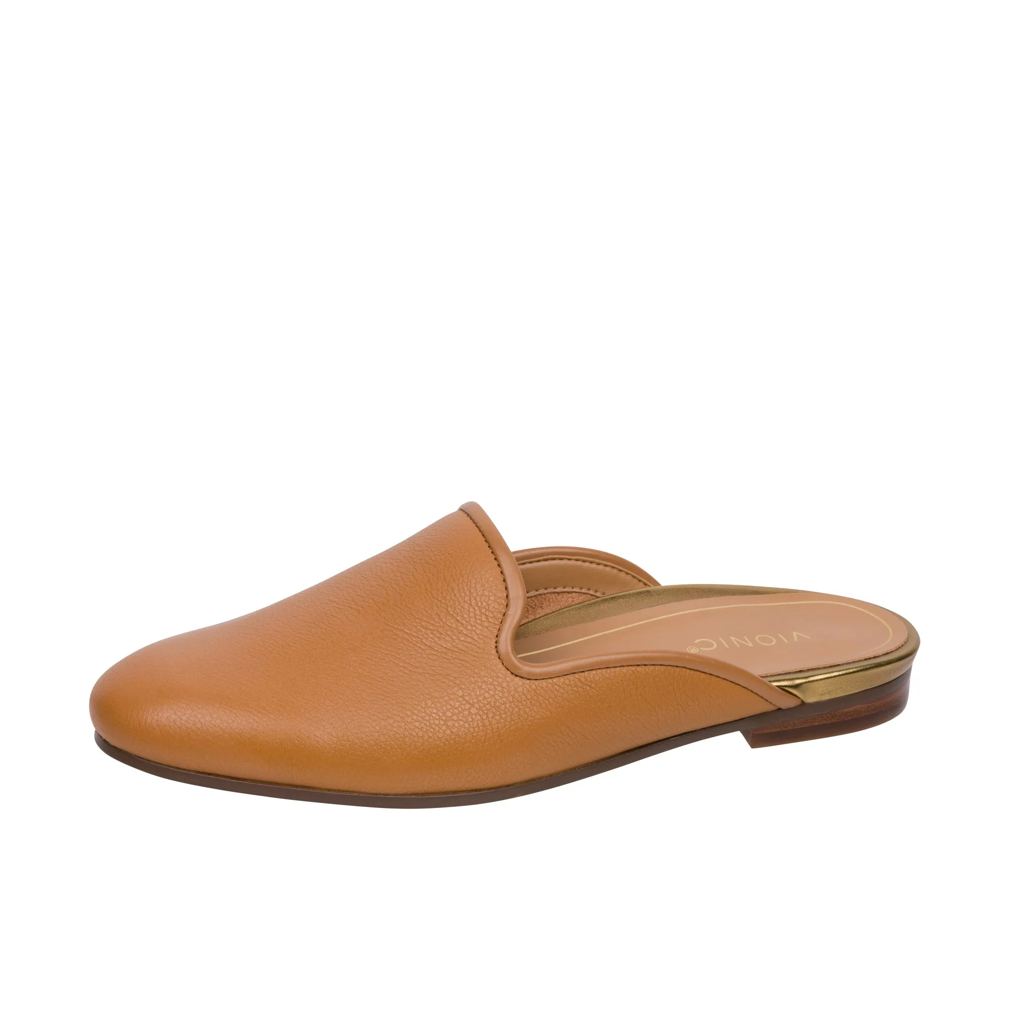 Vionic Womens Willa Flat Mule Camel