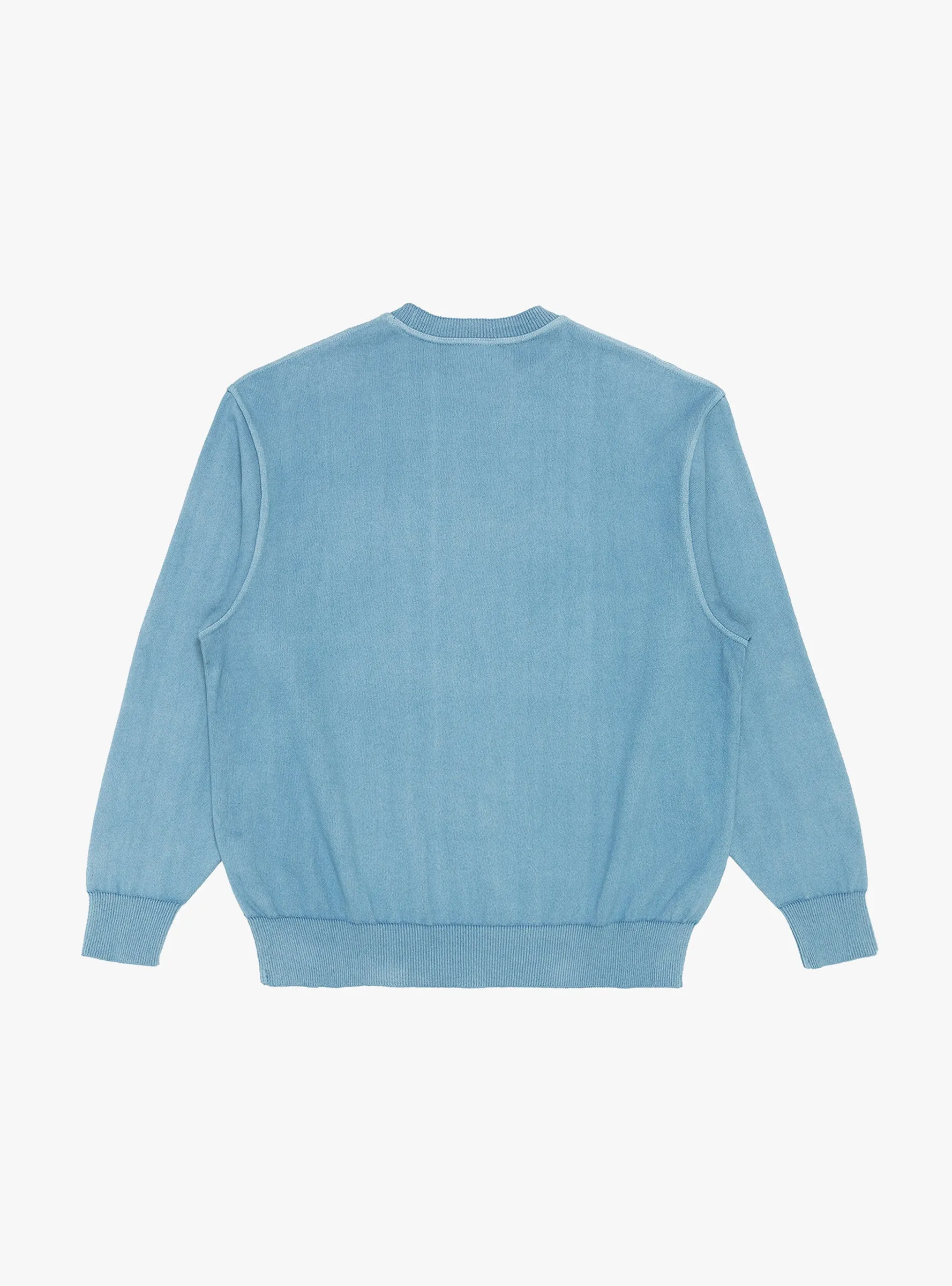 Watanabe Wave Cotton Knit Pullover Aizome