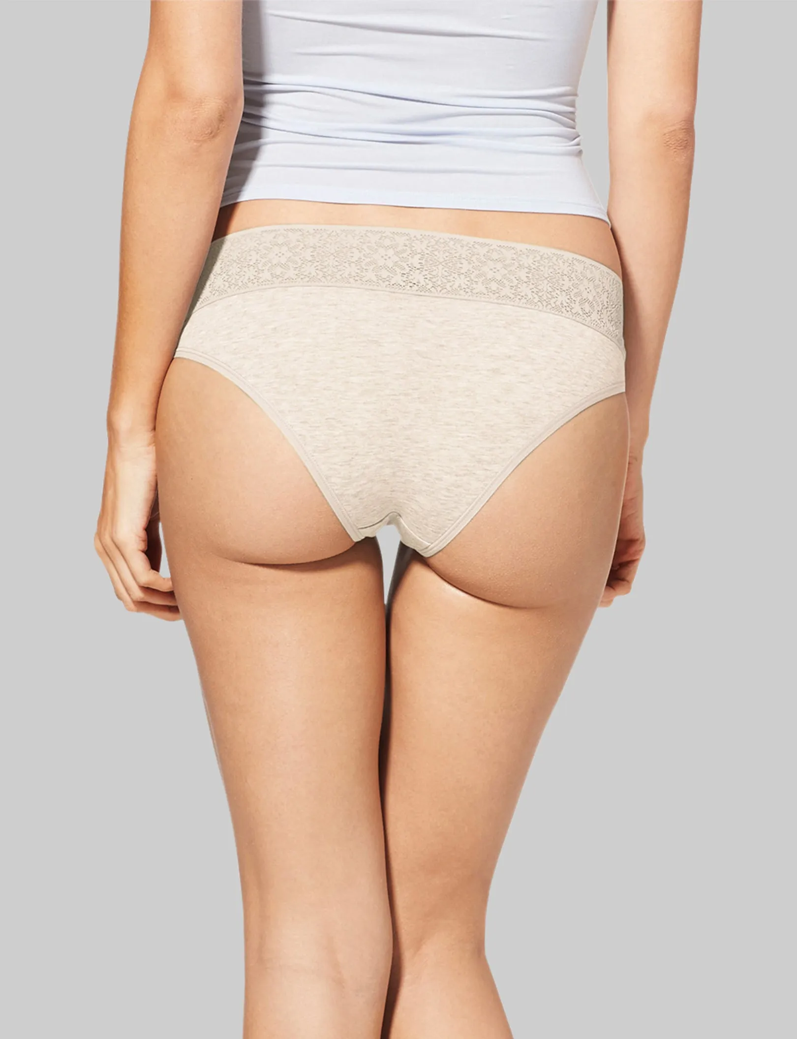 Women's Cool Cotton Cheeky, Lace Waist