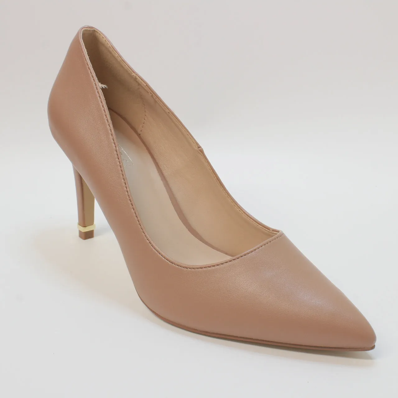 Womens Office Marnie Heel Clip Court Shoes Nude