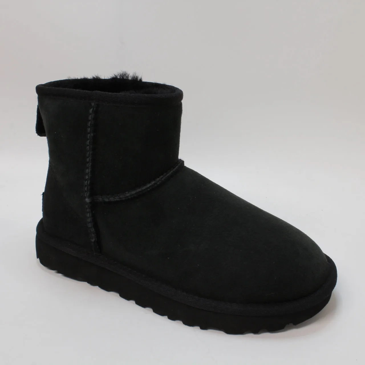 Womens UGG Classic Mini Ii Black Suede Uk Size 3