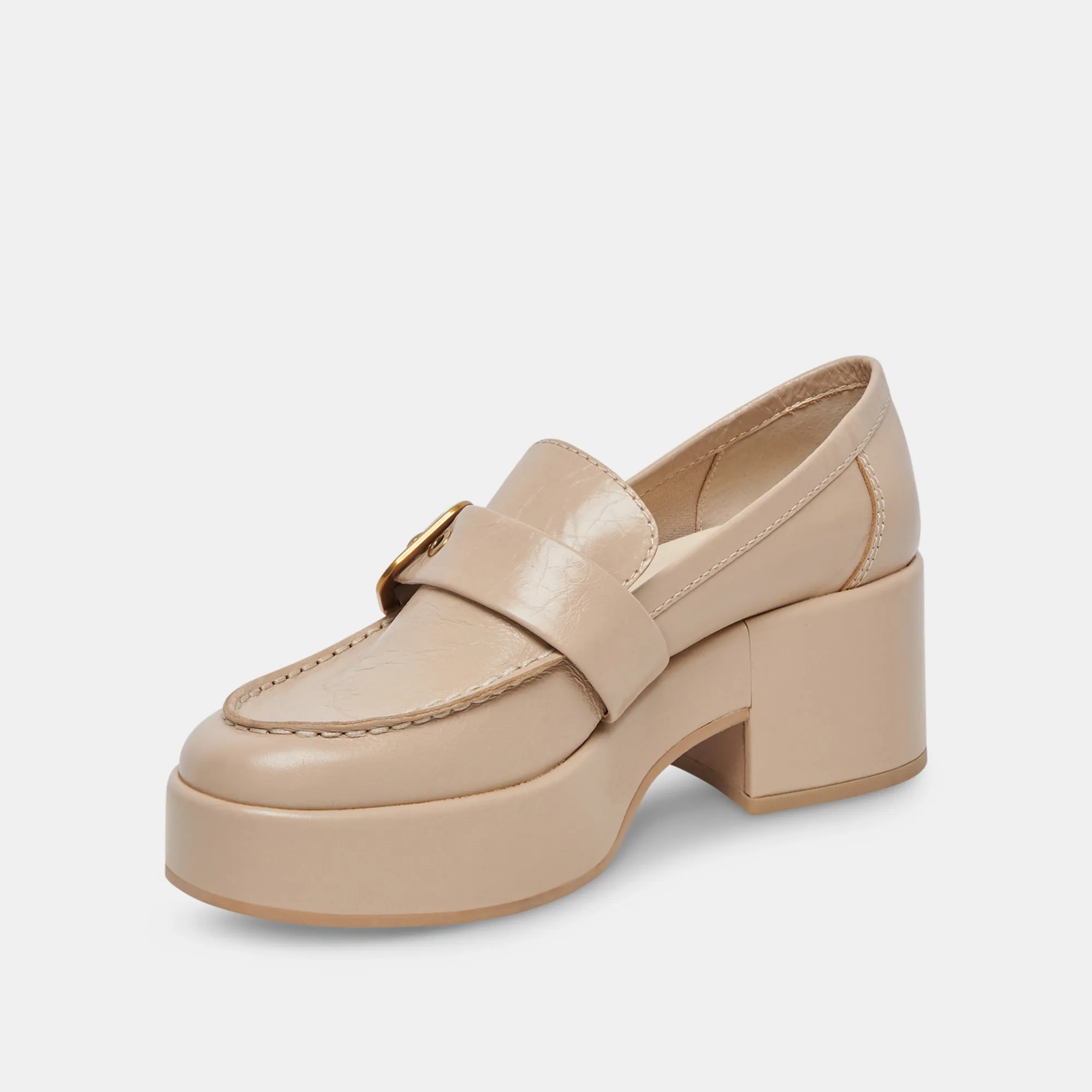 YONDER LOAFERS SESAME CRINKLE PATENT