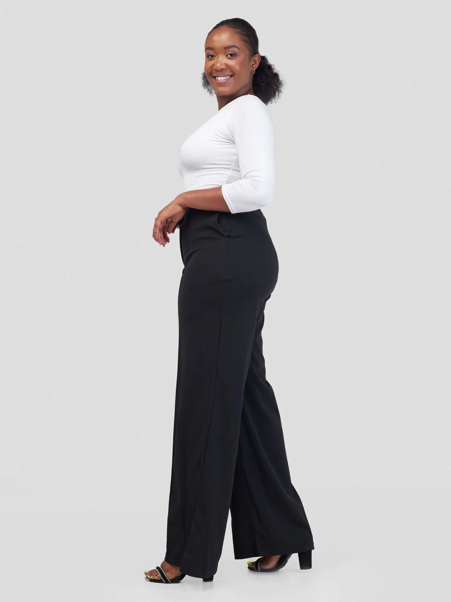 Zia Africa ''Something Retro'' Wide Leg Pants - Black